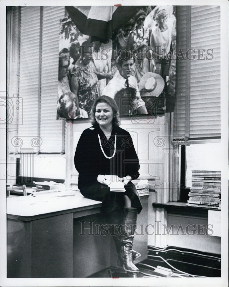 1980 Press Photo Nancy Korman Chairman Kennedy Massachusetts Advisory Committee - Historic Images