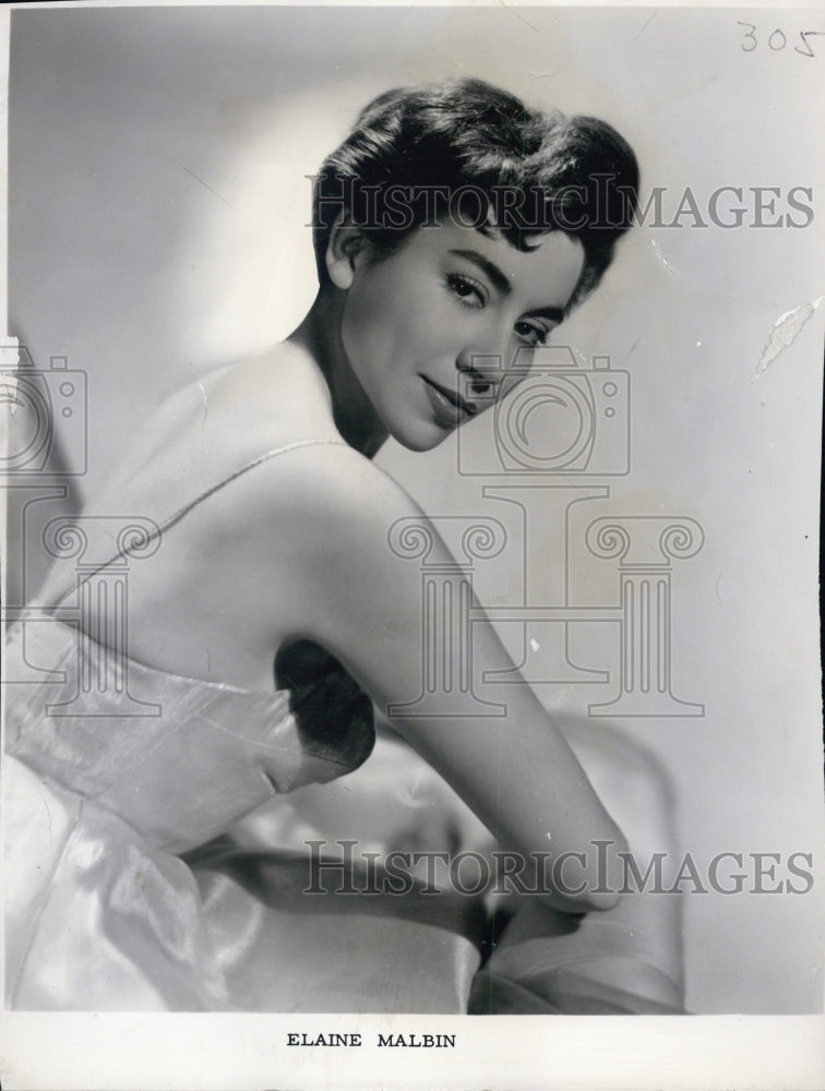 1959 Soprano Opera Singer Elaine Malbin - Historic Images