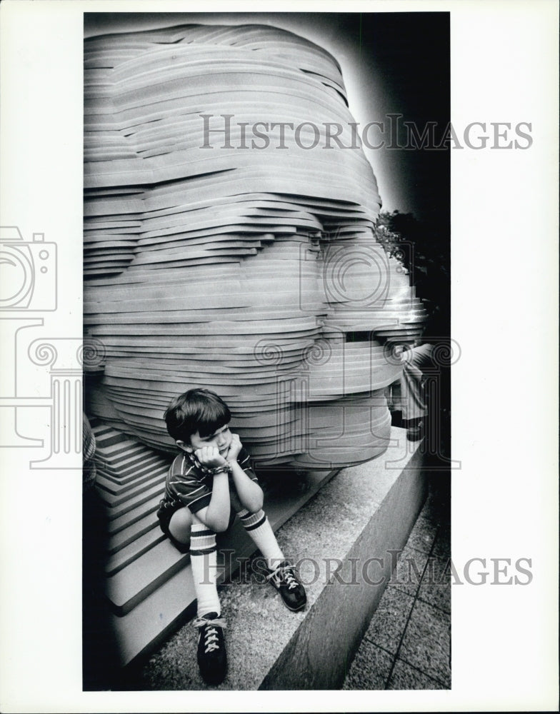 Press Photo Statue of Arthur Fiedler - Historic Images