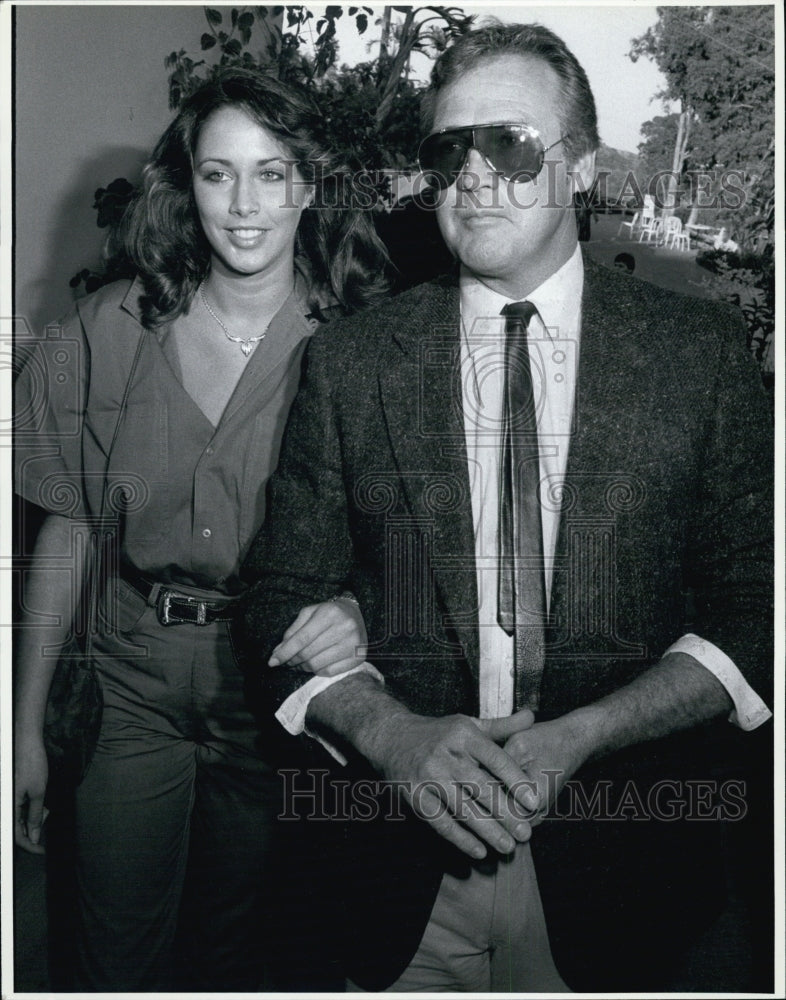 1985 Press Photo Lee Majors, Karen Velez - Historic Images