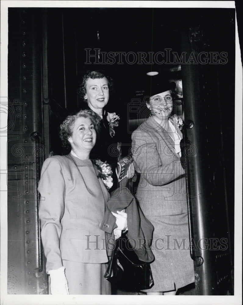 1947 Press Photo Quota International Convention Delegates British Columbia - Historic Images