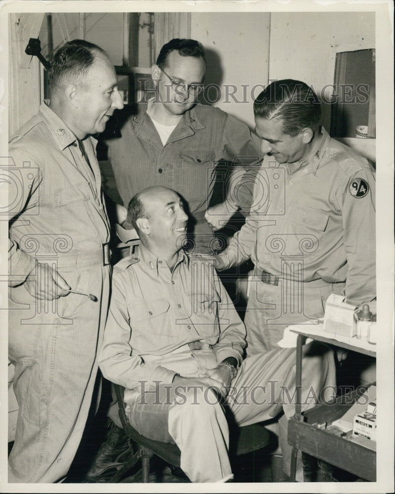 1952 Press PhotoLt Col Wm Chasen,Lt Saul Naglin,Lt Col Blake Lombard Lt WmDelong - Historic Images