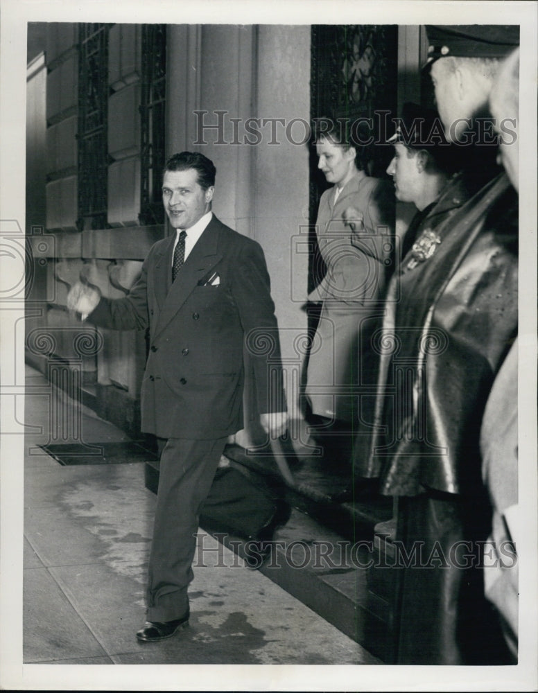 1948 Press Photo Soviet Consul General Yakob Lomakin US ask Russia recall - Historic Images