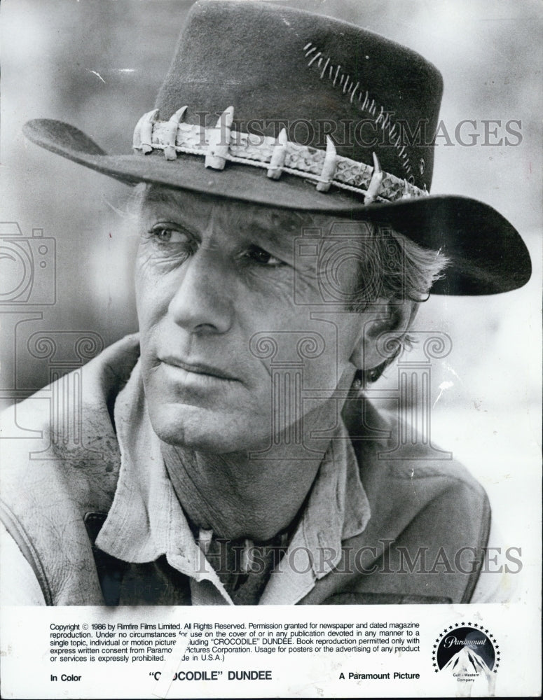 1986 Press Photo A picture of Paul Hogan - Historic Images