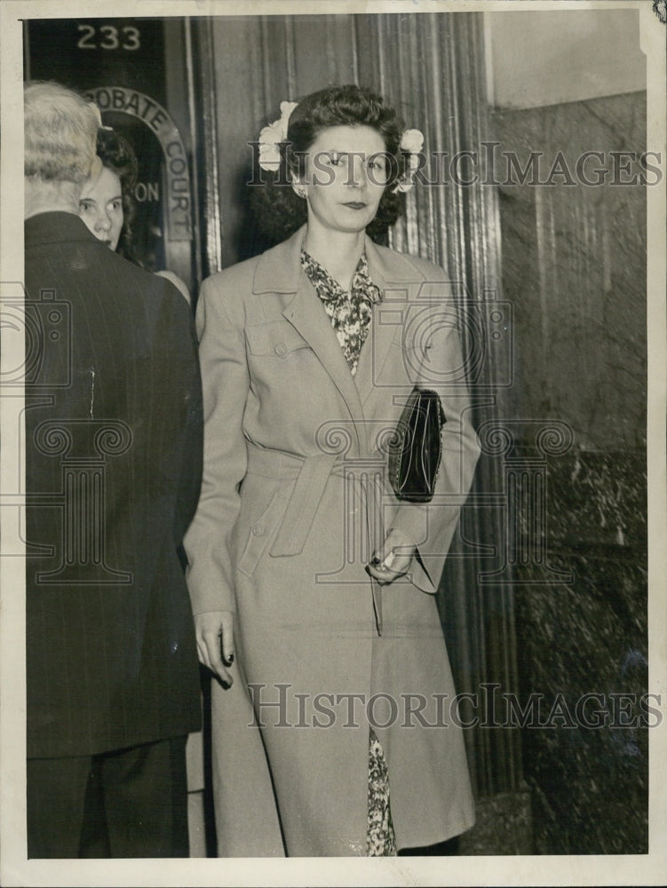 1940 Press Photo Anna Hogan ,Divorce Court From John J Hogan ,Veteran Hosp - Historic Images