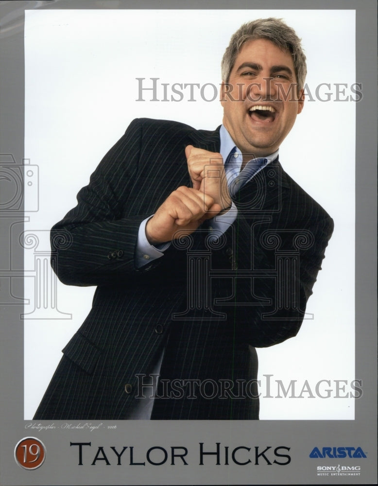 2006 Press Photo Taylor Hicks Singer - Historic Images