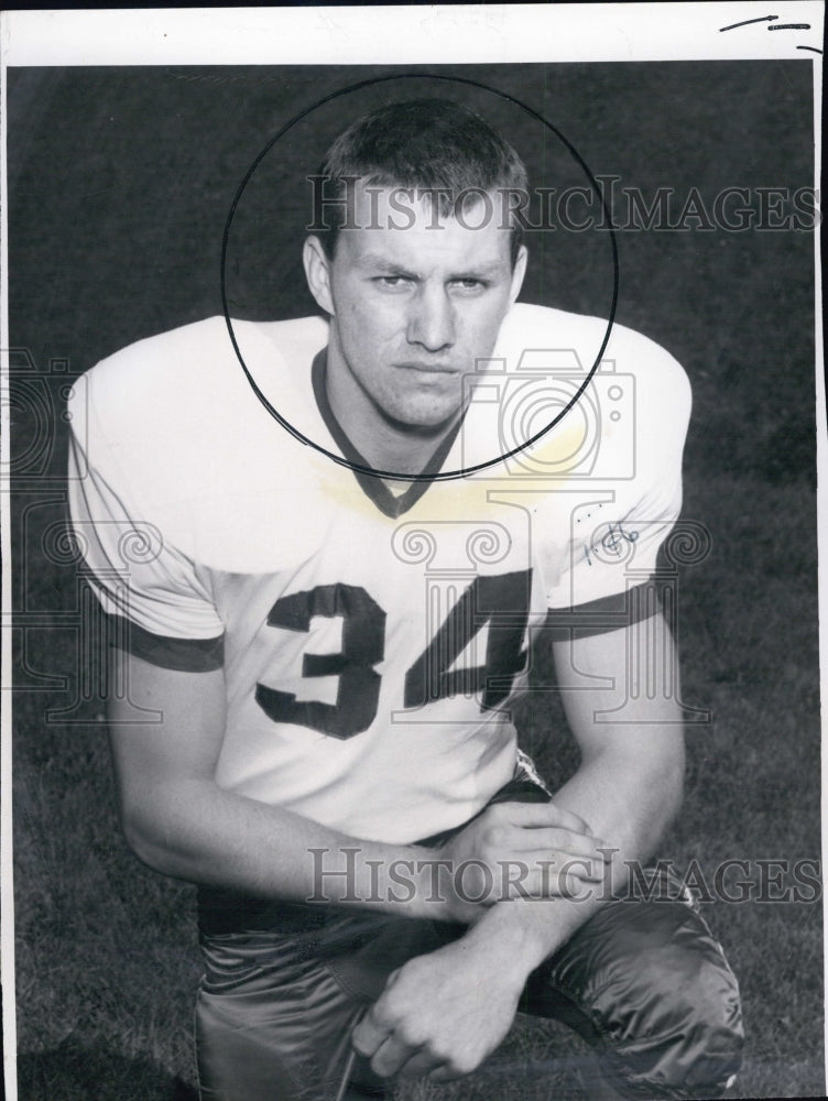 1961 Holy Cross football player Tom Hennessey - Historic Images