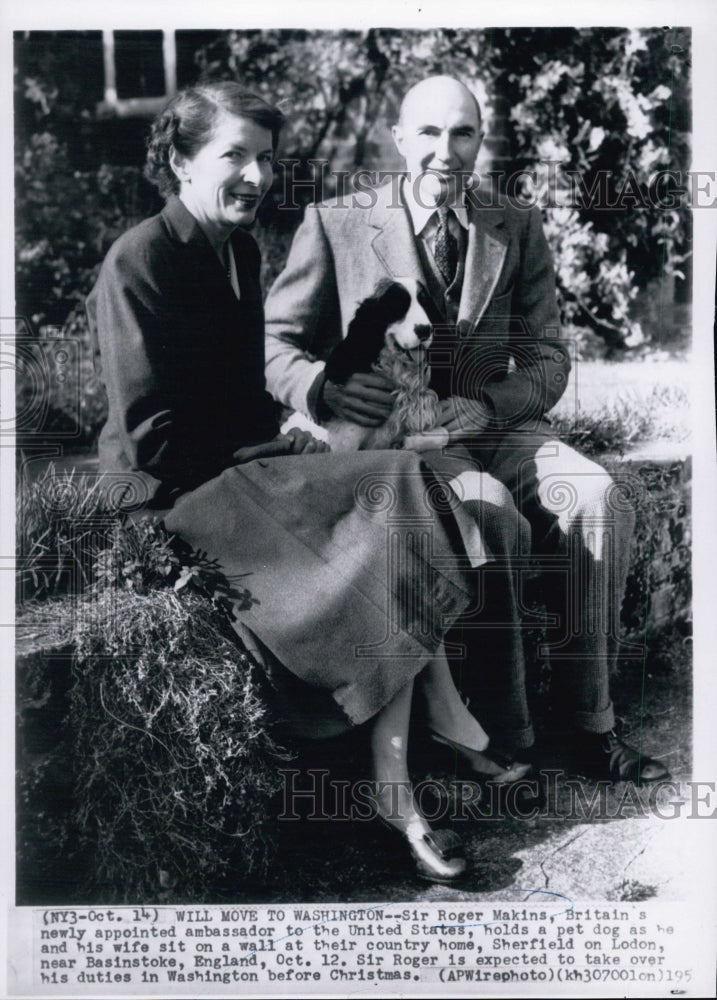 1952 Sir roger Makins Britain's appointed ambassador to US - Historic Images