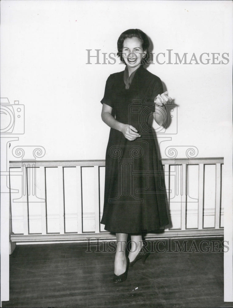 1955 Press Photo Virginia Maffucci Miss Massachusetts Pageant Winner - Historic Images