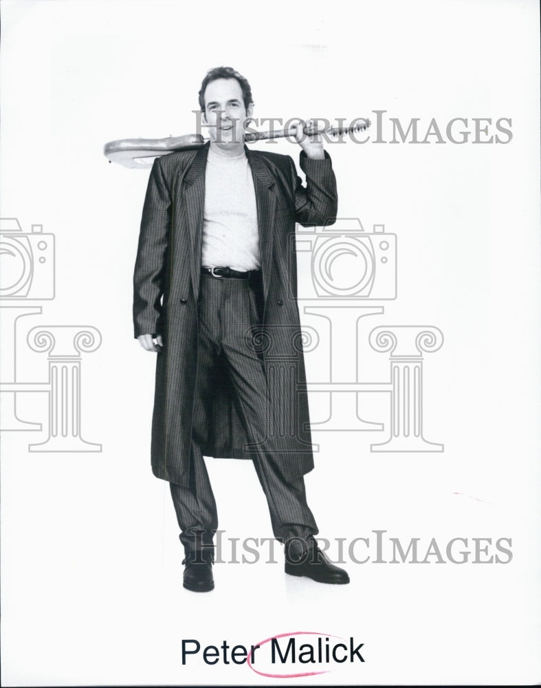 1996 Press Photo Peter Malick,Record Producer,Musician,Blues, - Historic Images