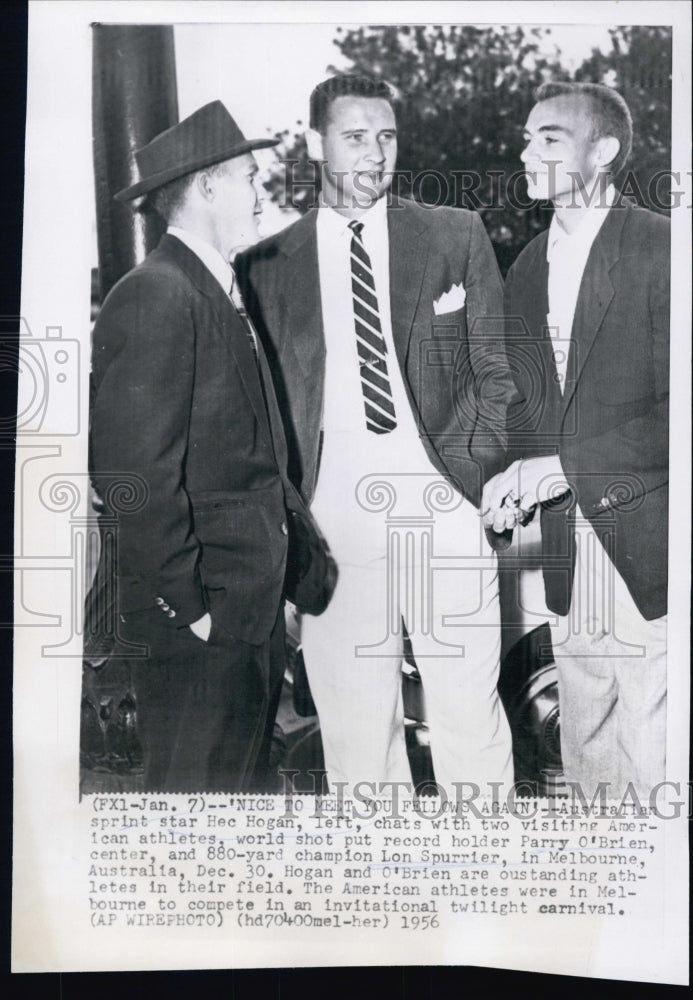 1956 Australian Sprinter Hec Hogan ,Parry O'Brien/Lon Spurrier/ US - Historic Images