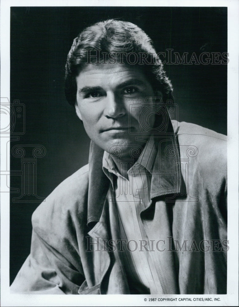 1987 Press Photo Larkin Malloy, in "Fame, Fortune and Romance" - Historic Images