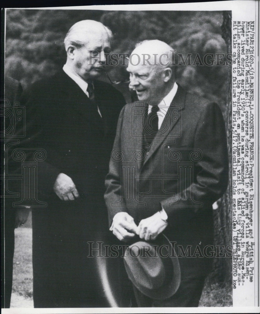 1960 Pres. Eisenhower and British Prime Harold Macmillan - Historic Images