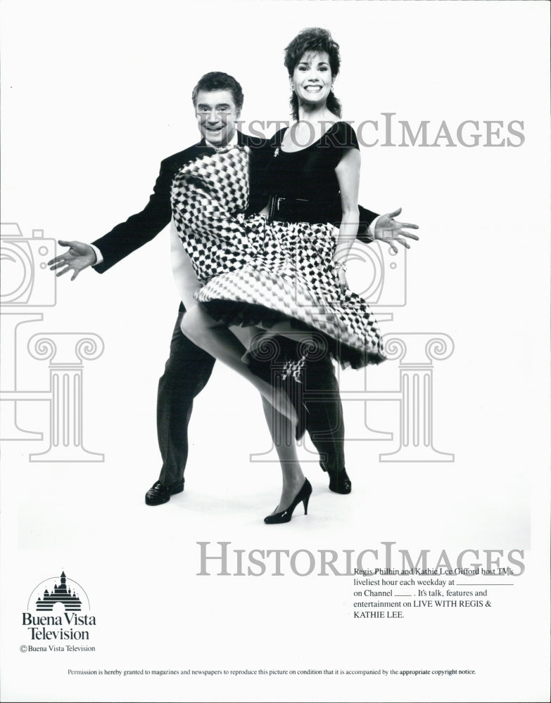 1988 Press Photo Regis and Kathy Lee Gifford on"Live" - Historic Images