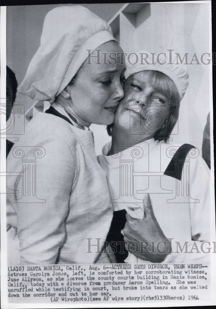 1964 Actress Carolyn Jones Divorce - Historic Images