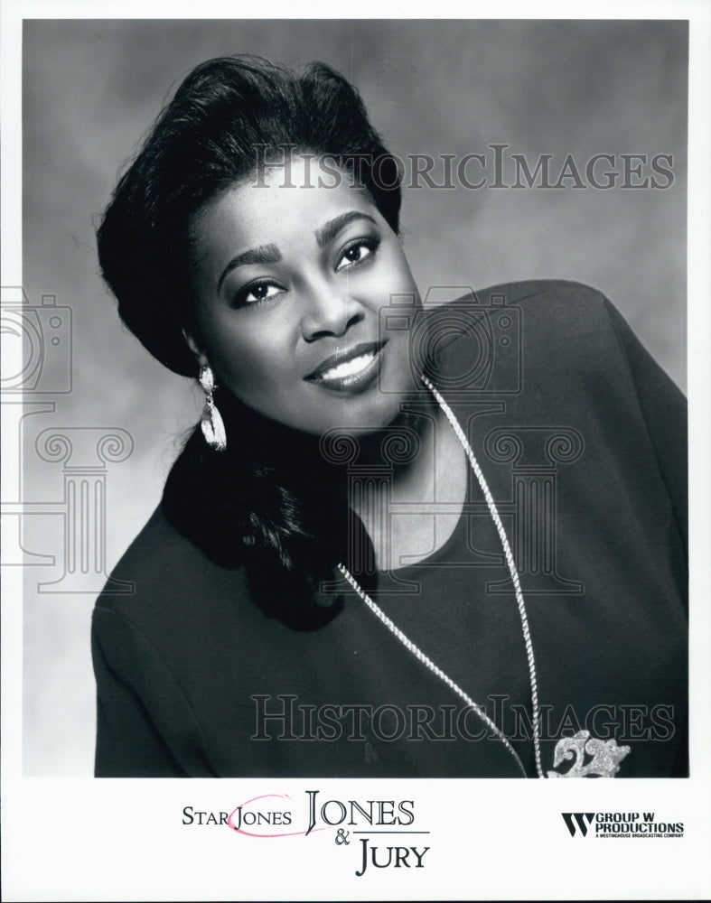 1994 Press Photo Star Jones in "Jones & Jury" TV Series Promo - Historic Images