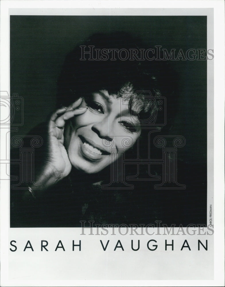 1986 Press Photo A picture of Sarah Vaughan - Historic Images