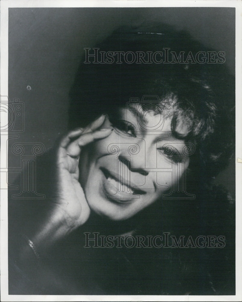 1985 Press Photo Jazz Singer Sarah Vaughan - Historic Images