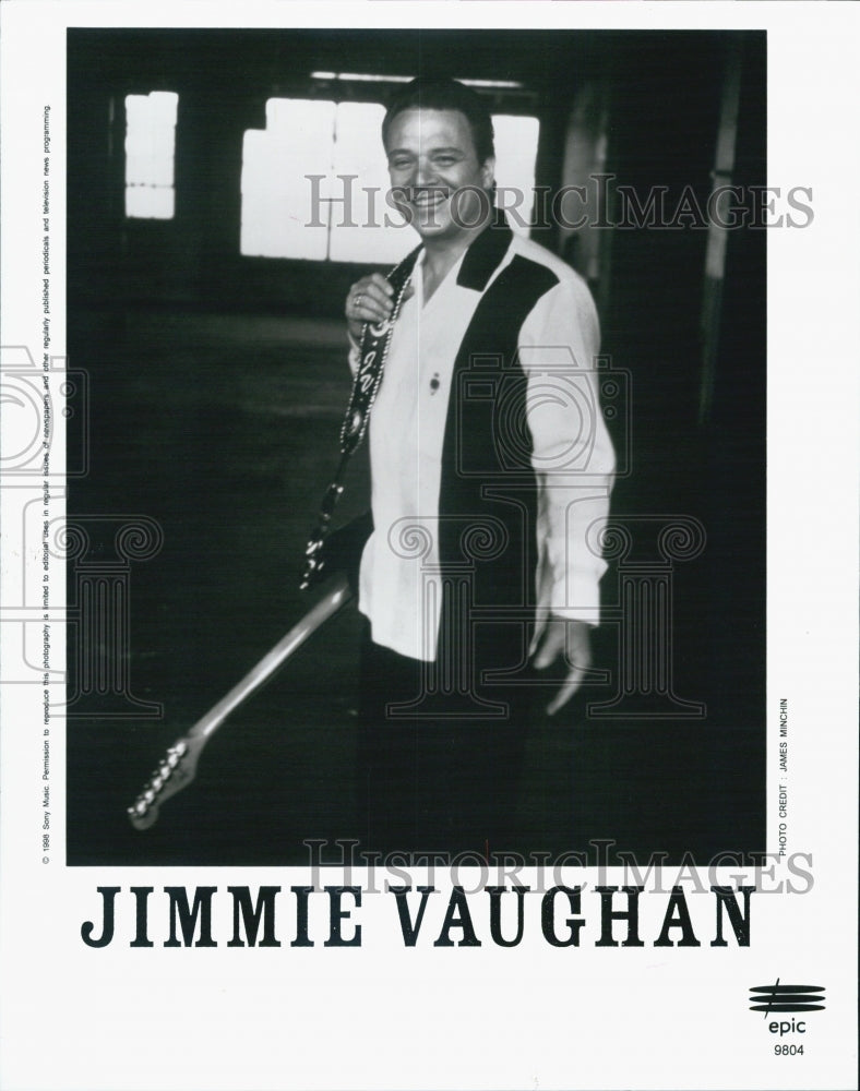 1998 Press Photo Blues Singer Jimmie Vaughan - Historic Images