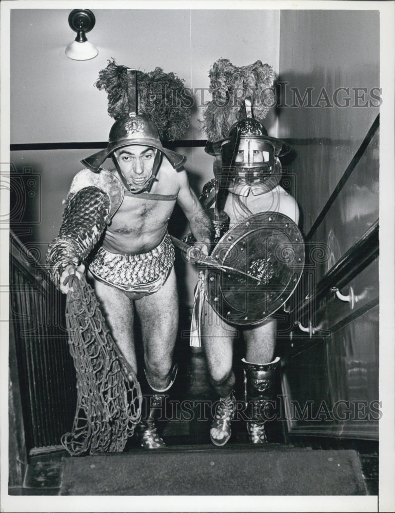 1966 Aldo Malinverni  & Bruno Fusco, cast members of "Festa Italiana - Historic Images