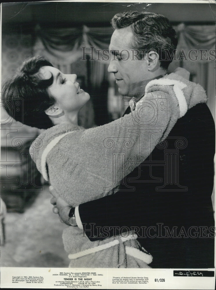 1962 Jennifer Jones and Jason Robards Jr., in "Tender is the Night" - Historic Images