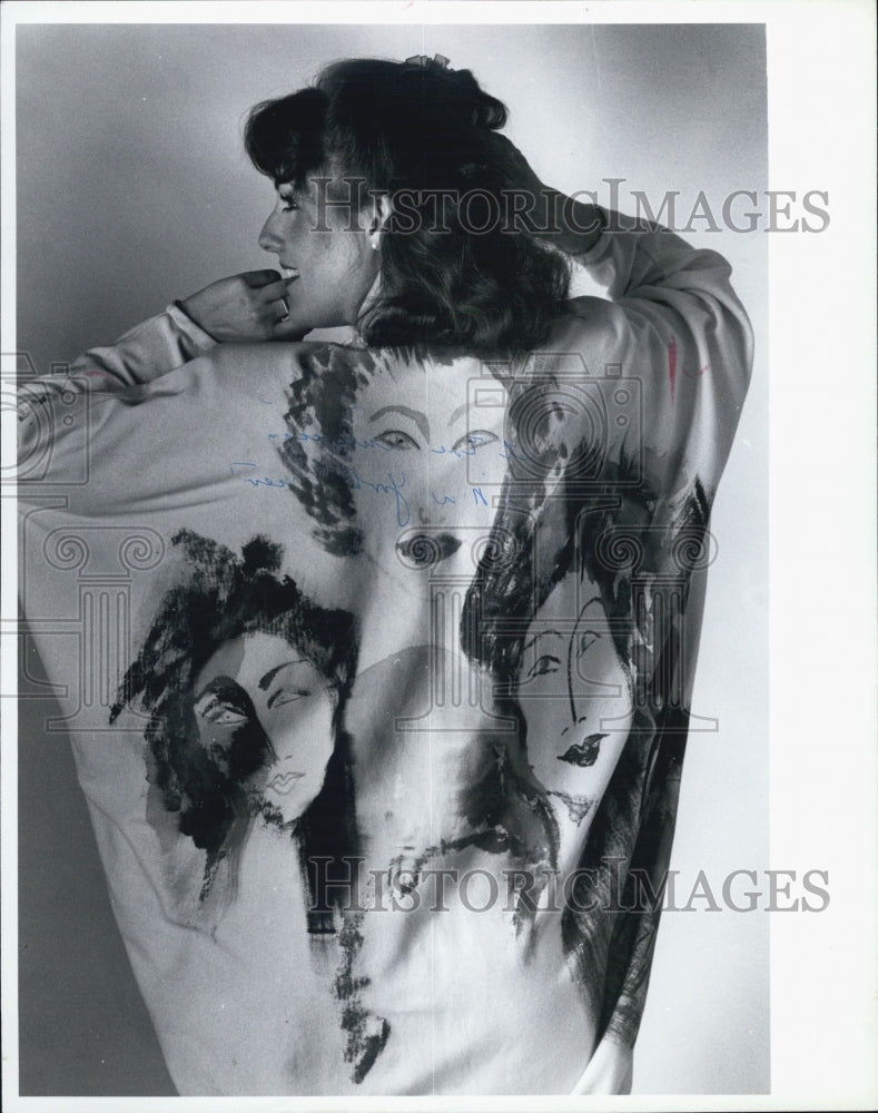 1990 Press Photo Glenda Kraft at the NY Fashion Show - Historic Images