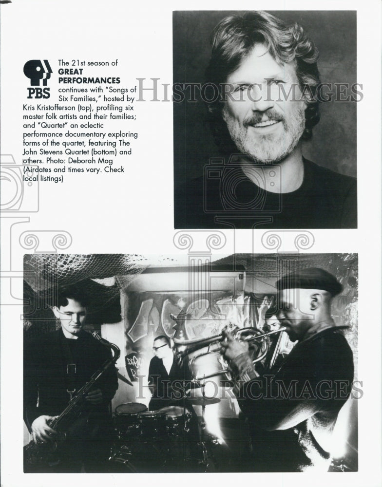 Press Photo &quot;Songs of Six Families&quot; hosted by Kris Kristofferson, - Historic Images