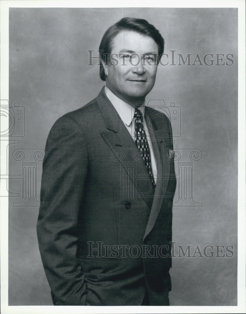 Press Photo Steve Kroft Journalist Correspondent TV Show 60 Minutes - Historic Images