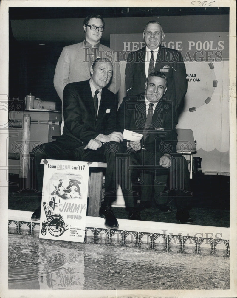 1976 A Jimmy Fund Wishing Well, to collect donations for Children&#39;s - Historic Images