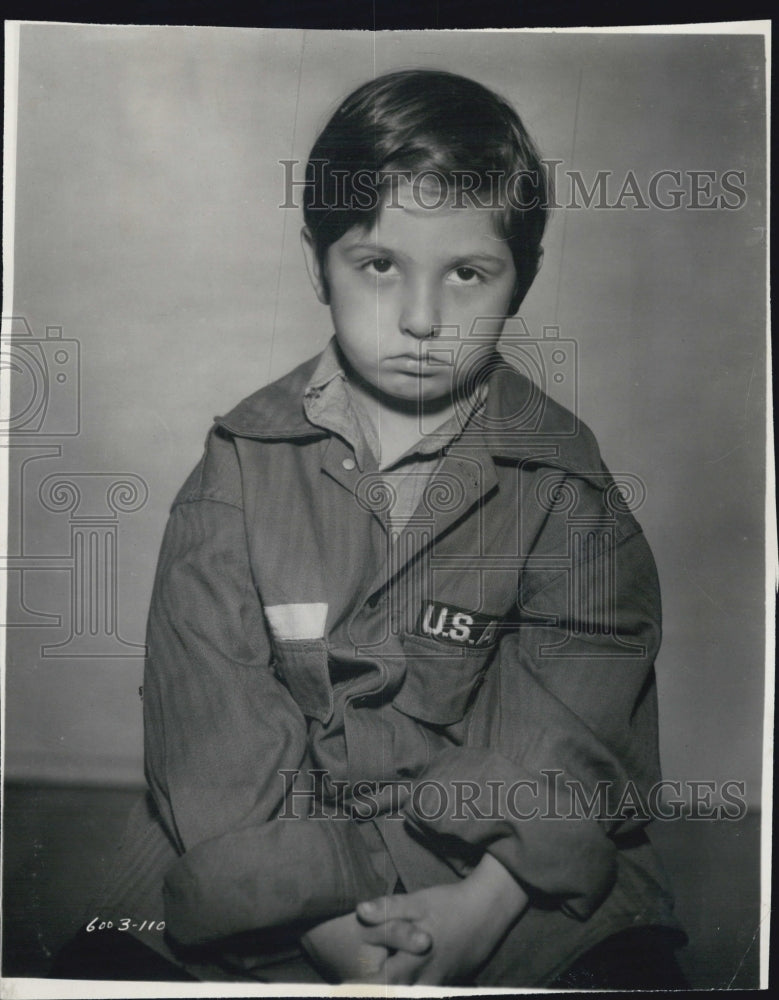 1961 Press Photo David Kory, Hollywood Child Star - Historic Images