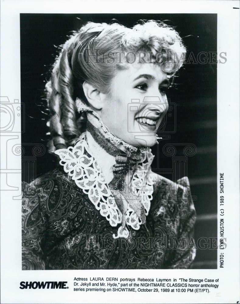 1989 Press Photo Actress Laura Dern in &quot;The Strange Case of Dr Jekyll &amp; Mr Hyde&quot; - Historic Images