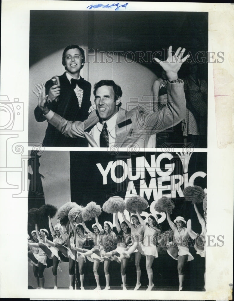 1976 Press Photo Actors Bruce Dern and Dick McGarvin in the film 'Smile' - Historic Images