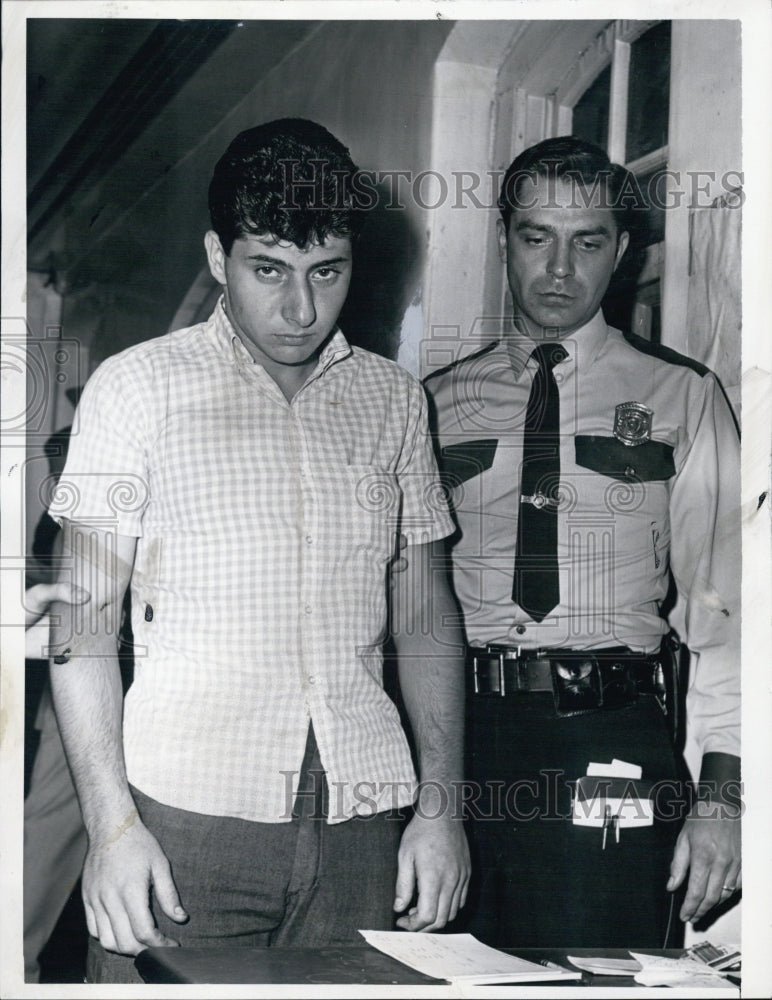 1964 Assault and Battery ,Michael Vitaleand Officer Robt Patnaude - Historic Images