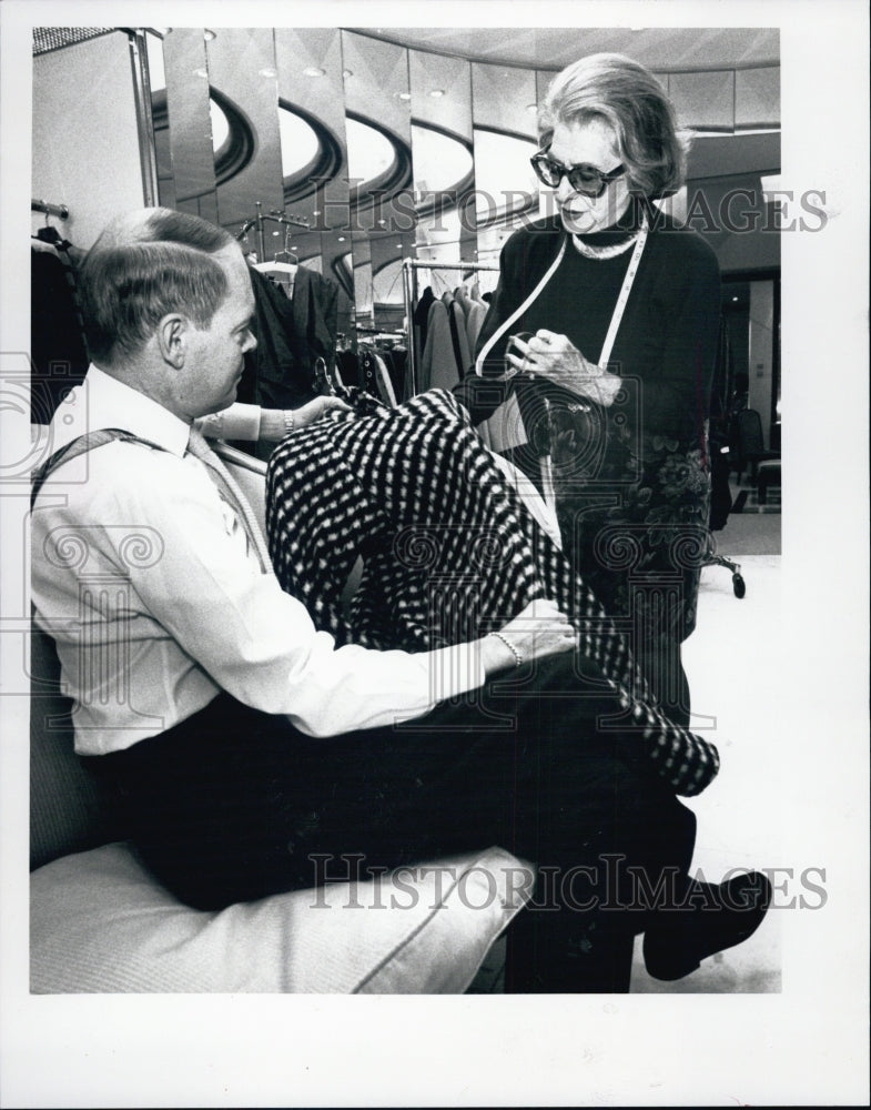 1991 Press Photo Pauline Trigere French-born American fashion designer. - Historic Images