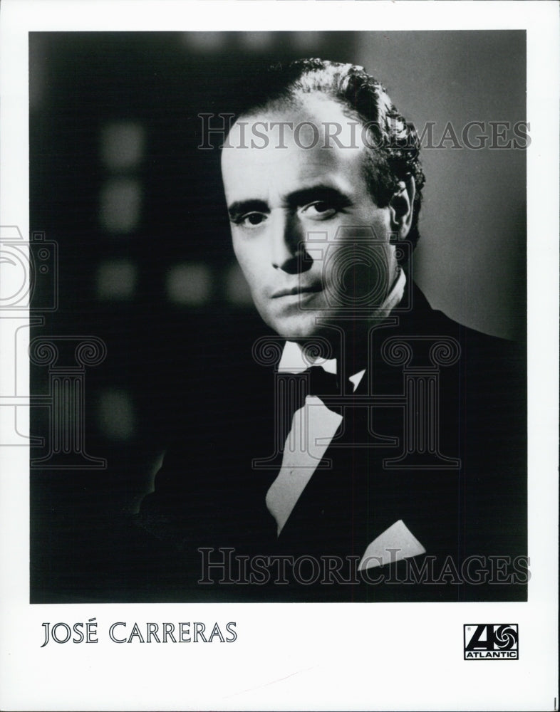 Press Photo Opera Singer Jose Carreras Spanish Catalan Tenor - Historic Images