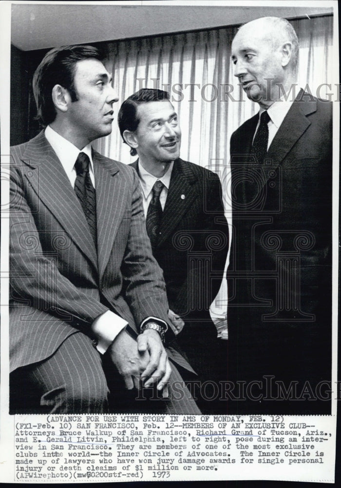 1973 Inner Circle of Advocates Bruce Walkup Richard Grand Gerald - Historic Images