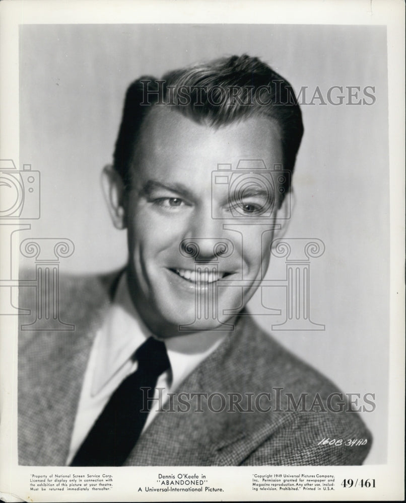 1949 Dennis O'Keefe in "Abandoned" RKO Boston - Historic Images