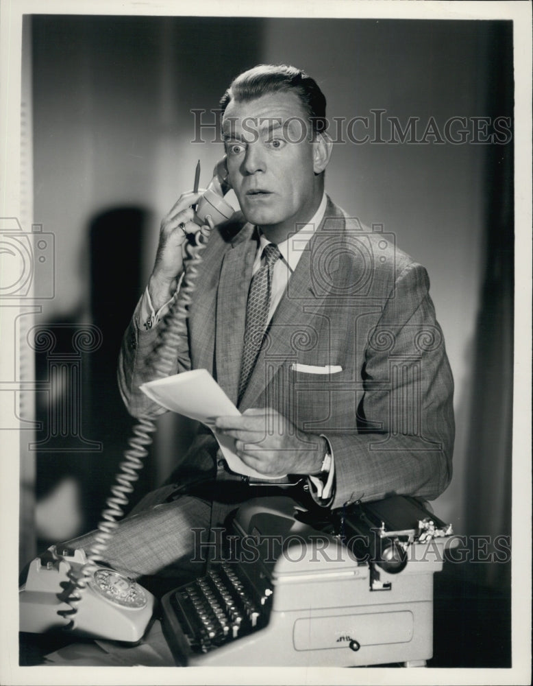 1955 Dennis O'Keefe as Hal Towne in "The Dennis O'Keefe Show" - Historic Images