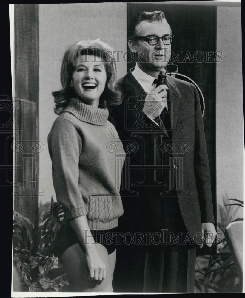 1962 Miss Wendy Russell  and Steve Allen. - Historic Images