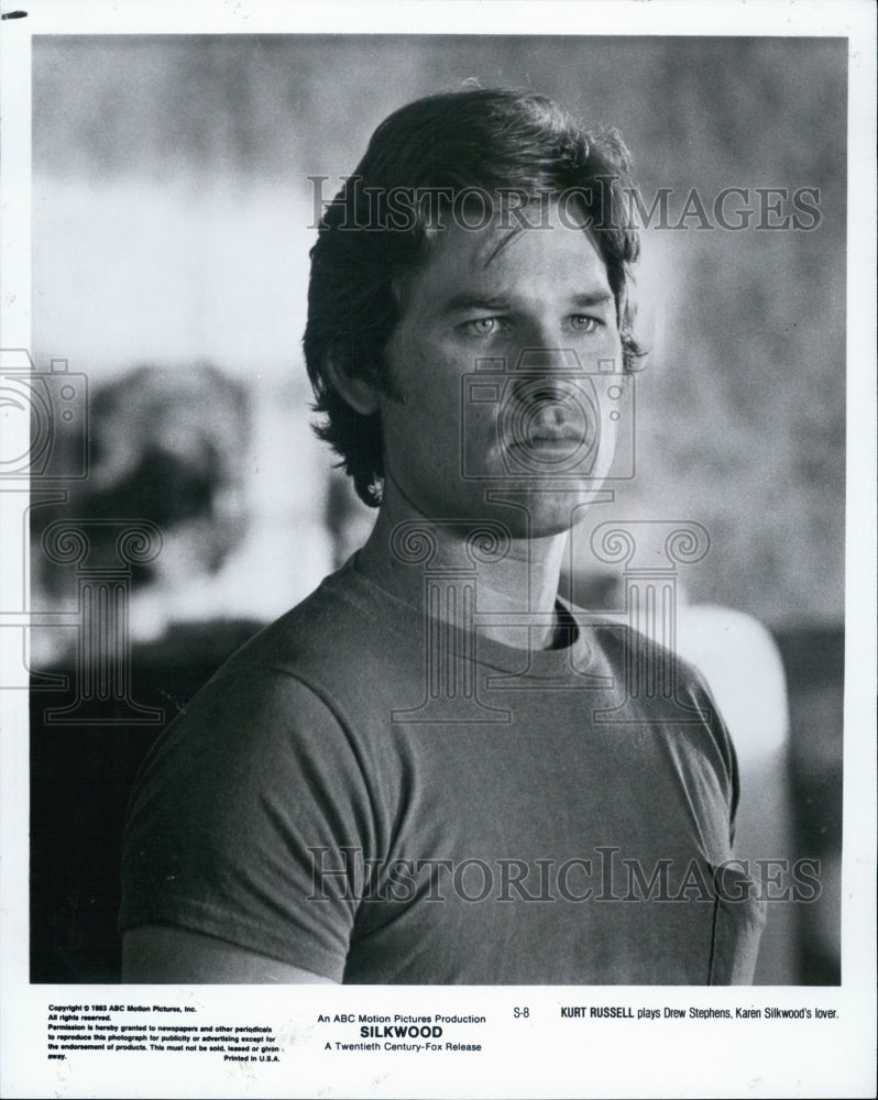 1983 Press Photo Kurt Russell in " Silkwood" ABC/20th Century Fox - Historic Images