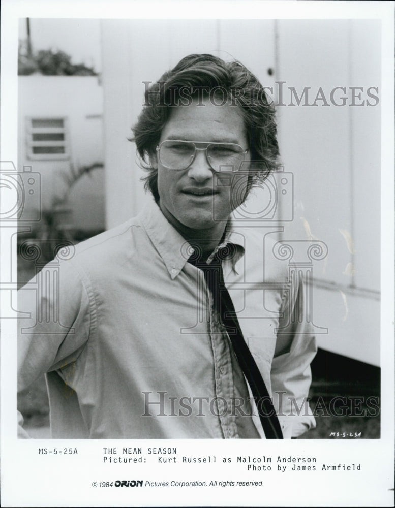 1984 Press Photo Kurt Russell as Malcolm Anderson in The Mean Season by Orion - Historic Images