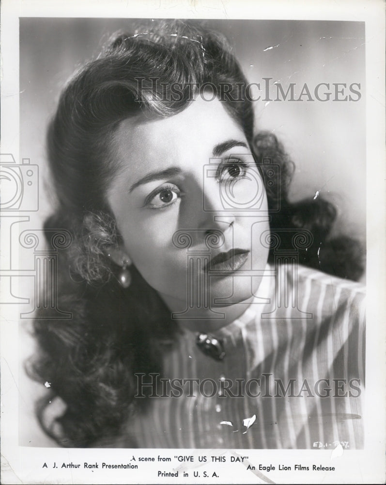 1950 Press Photo Lea Padovani in "Give Us This Day" - Historic Images