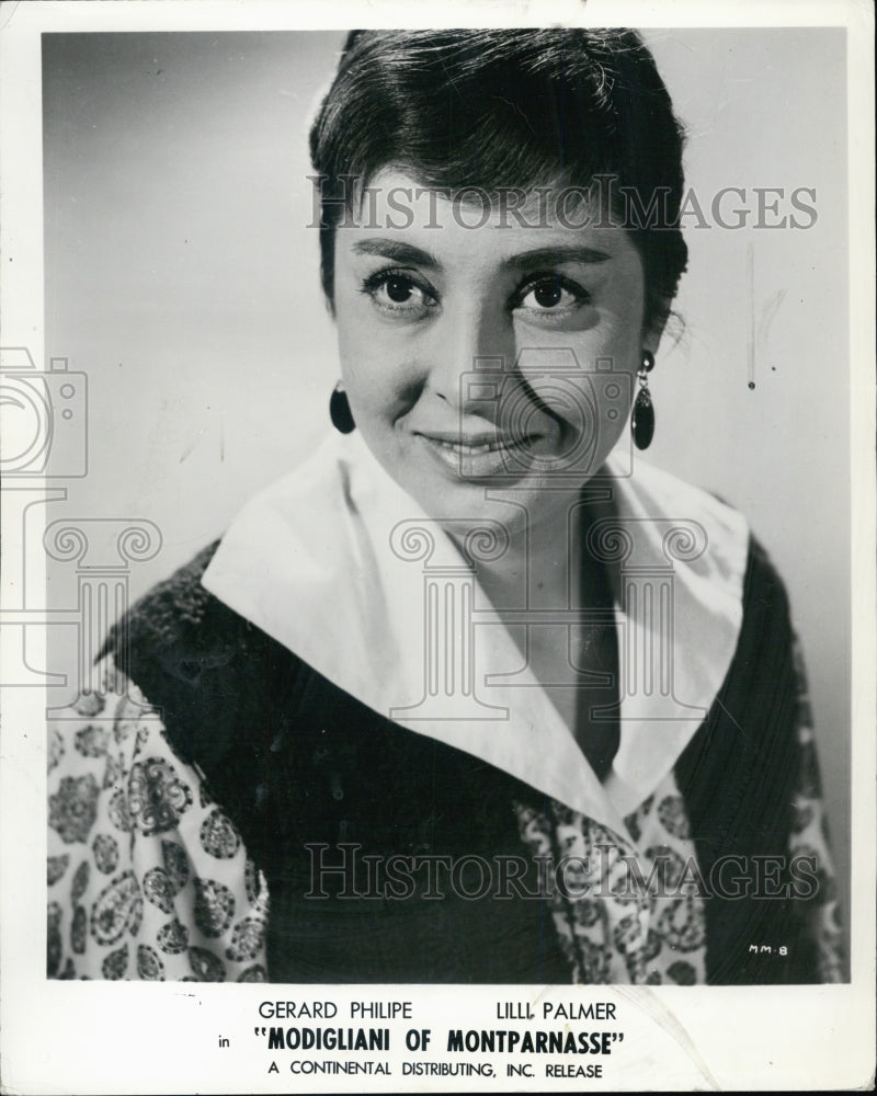 1961 Press Photo Lea Padavani in &quot;Modigliani Of Motparnasse&quot; - Historic Images