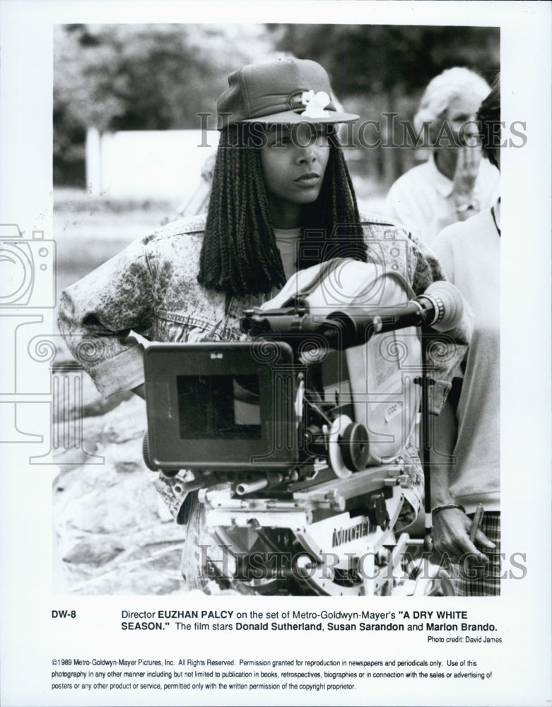 1989 Press Photo Director Euzhan Palcy &quot;A Dry White Season&quot; - Historic Images