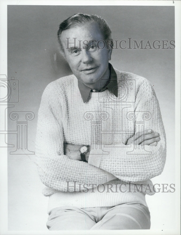 1987 Press Photo Jack Paar in"The Jack Paar is Alive and WellSpecial" NBC - Historic Images