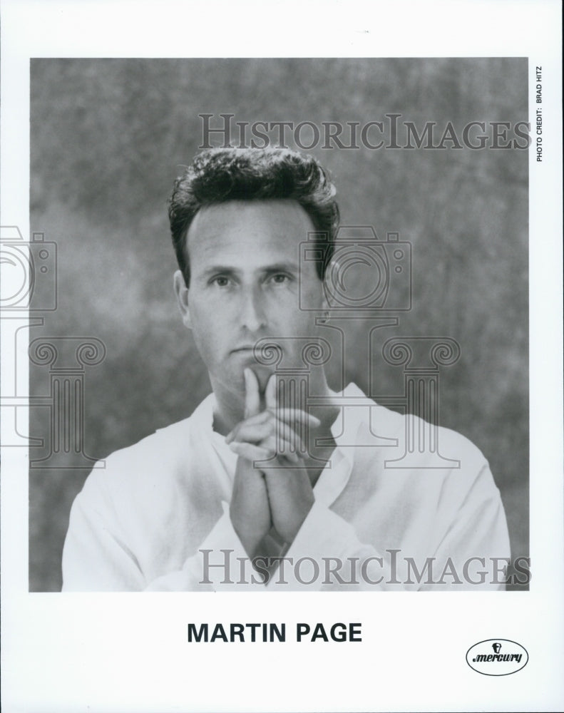 Press Photo singer-songwriter and bass player Martin Page - Historic Images