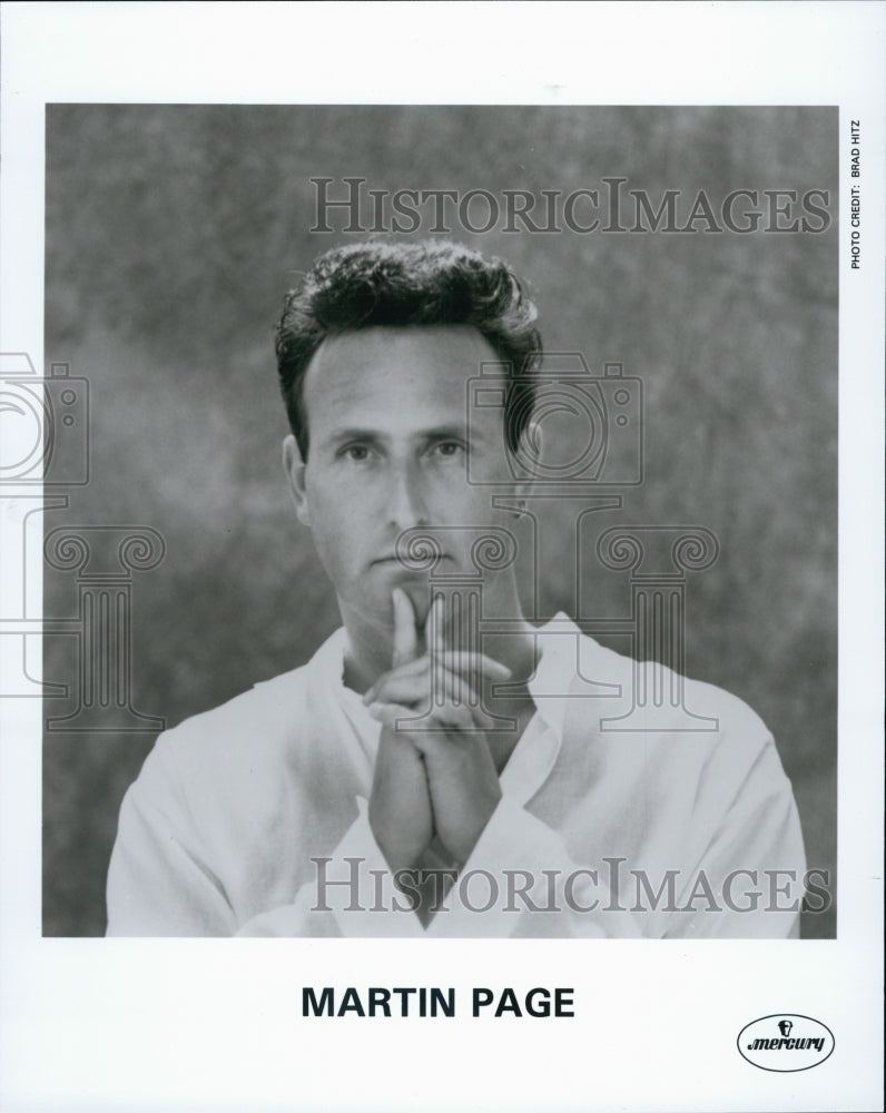 Press Photo Martin Page, singer-songwriter and bass player - Historic Images