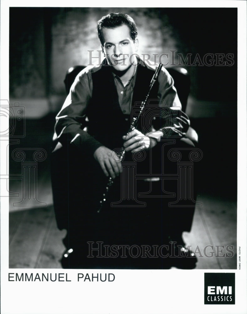 Press Photo Swiss Flute Player Emmanuel Pahud - Historic Images