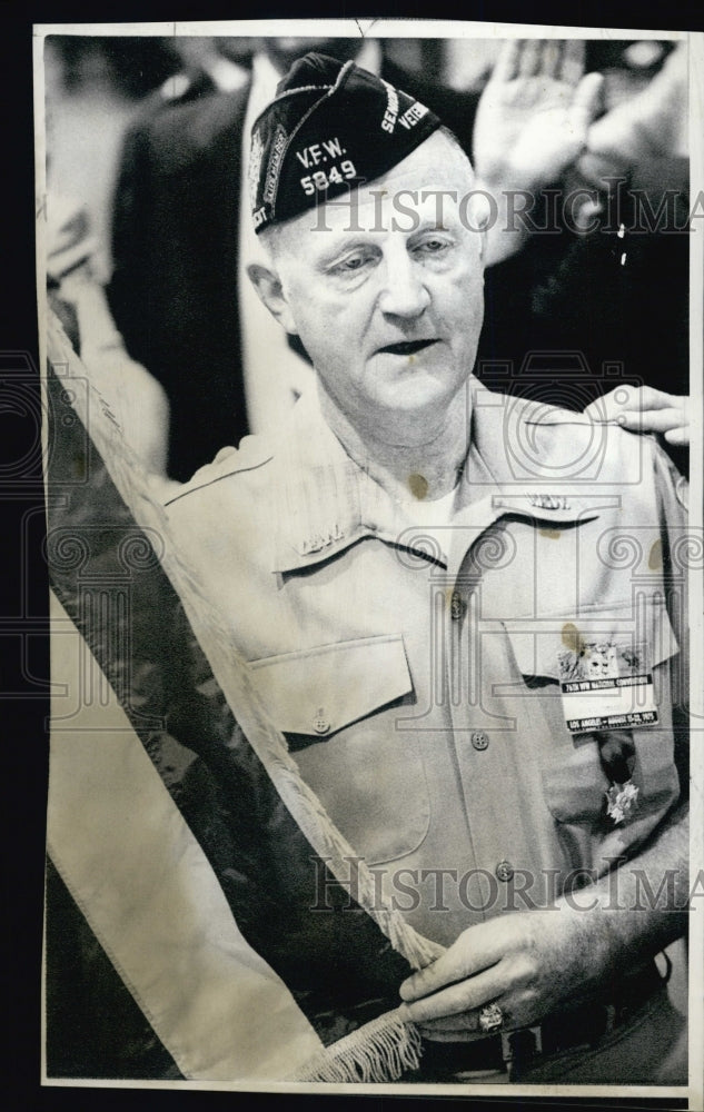 1975 New VFW Commander Tom Walker/Veteran WWII Pilot - Historic Images