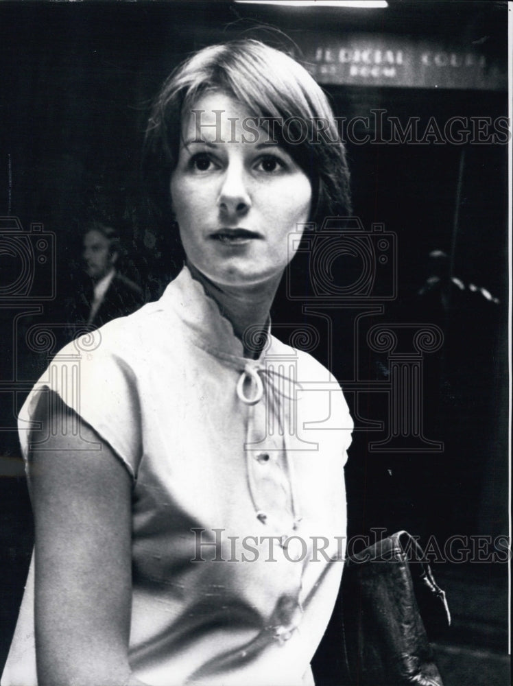 1978 Press Photo Witness Pauline Mastronadi Chief Judge Bonin Case - Historic Images